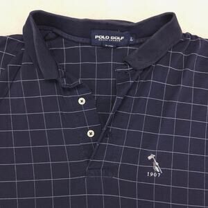 Polo Golf Ralph Lauren Collared Short Sleeve Polo Shirt Mens Size Large L Blue